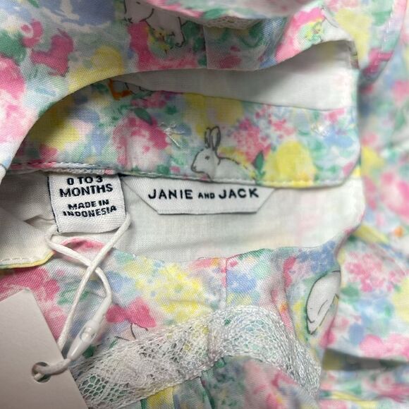 Janie and Jack 100048716 Baby Floral Ruffle Matching Set size 0-3 months NWT - Picture 13 of 14